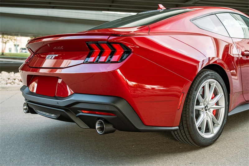 Ford Mustang GT Performance Exhaust - Rear - CORSA Performance - Cat-Back Xtreme - Carbon Fiber - 2024+